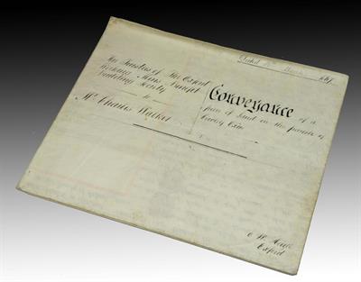 Lot 616 - AN INDENTURE dated 1867 - 'The trustees of the Oxford Working Men's Benefit Building Society and Mr