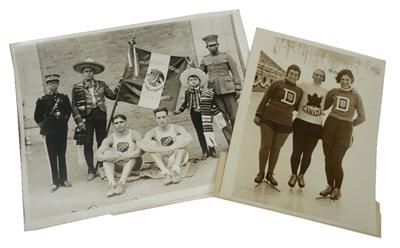 Lot 637 - A SELECTION OF NINE OLYMPIC ATHLETE PRESS PHOTOS FROM THE COLLECTION OF AMEDÉE GAUTIER TO INCLUDE