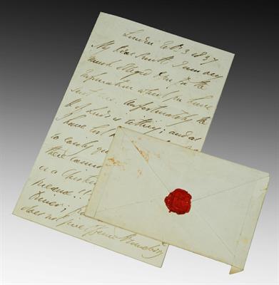 Lot 654 - AN AUTOGRAPH LETTER signed 'Wellington' to Thomas A. Smith MP at Tedworth