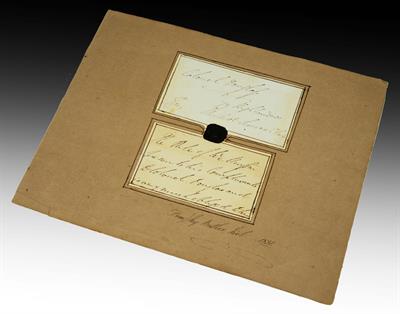 Lot 660 - THE OPENING PORTION OF A THIRD PERSON LETTER in black ink from the Duke of Wellington to Colonel Dou