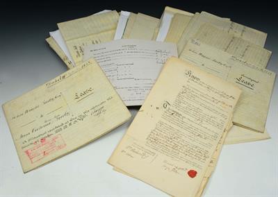 Lot 664 - A COLLECTION OF 18TH CENTURY DEEDS