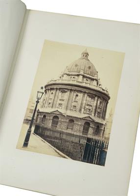 Lot 668 - BOOK OF ALBUMEN IMAGES OF OXFORD. 50 19th century photographs Oxford Colleges and streets. 4to. Bds