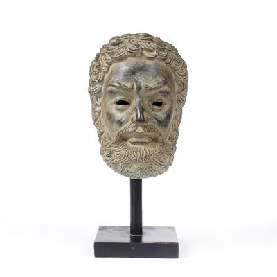 Lot 55 - A BRONZE HEAD AFTER THE ANTIQUE