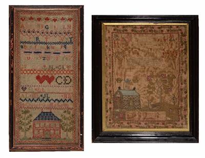 Lot 60 - A 19TH CENTURY FAMILY SAMPLER