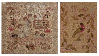 Lot 69 - A NEEDLEWORK SAMPLER