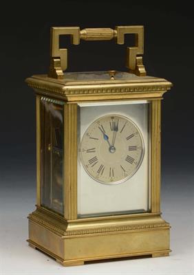 Lot 75 - A LATE 19TH CENTURY FRENCH CARRIAGE CLOCK