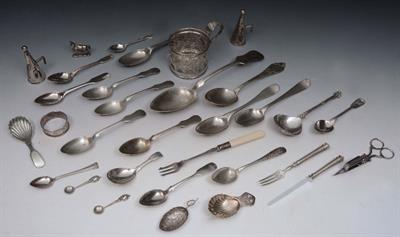 Lot 100 - A COLLECTION OF TWENTY FIVE PIECES OF POLISH AND OTHER CUTLERY