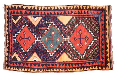 Lot 195 - A NOMADIC PERSIAN LURI GABBEH