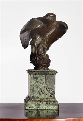 Lot 288 - A 19TH CENTURY BRONZE SCULPTURE