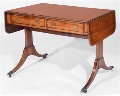 Lot 294 - A REGENCY STYLE MAHOGANY SOFA TABLE