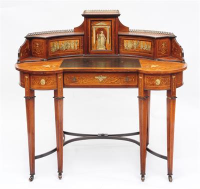 Lot 317 - AN EDWARDIAN ROSEWOOD