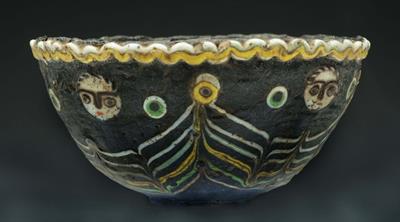 Lot 355 - AN ANTIQUE SYRIAN GLASS BOWL