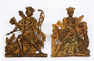 Lot 381 - A PAIR OF REGENCY GILT METAL FURNITURE MOUNTS