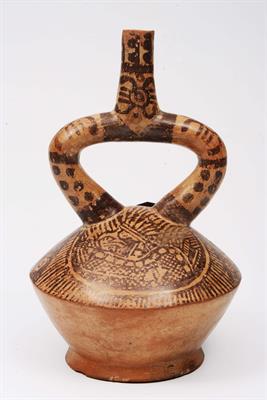 Lot 398 - A PERUVIAN PRE-COLOMBIAN MOCHICA CLAY POT