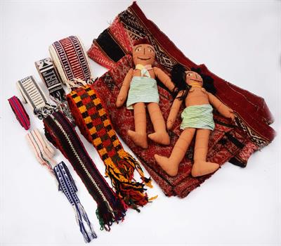 Lot 403 - TWO OLD PERUVIAN CUZCO PONCHOS