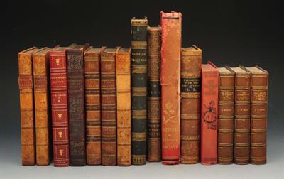 Lot 548 - A collection of miscellaneous Leather bound volumes