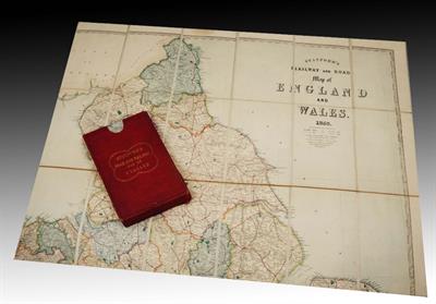 Lot 702 - STANFORD'S ROAD and RAILWAY map of ENGLAND