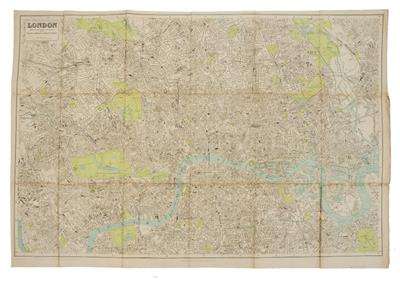 Lot 717 - THE POST OFFICE DIRECTORY MAP OF LONDON