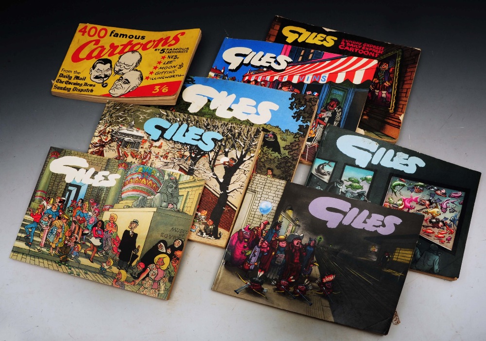 Lot 718 - A collection of 7 GILES cartoon books