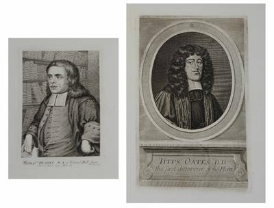 Lot 1 - A COLLECTION OF SMALL 18TH AND 19TH CENTURY PORTRAIT ENGRAVINGS TO INCLUDE: George Vertue: Thomas He