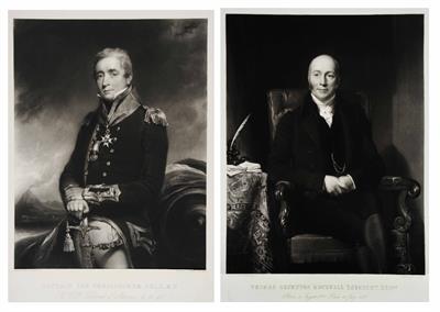 Lot 2 - SIX 19TH CENTURY PORTRAIT ENGRAVINGS AND MEZZOTINTS TO INCLUDE