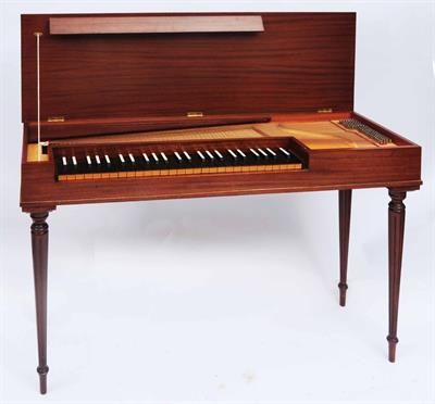 Lot 124 - A  MAHOGANY CASED CLAVICHORD