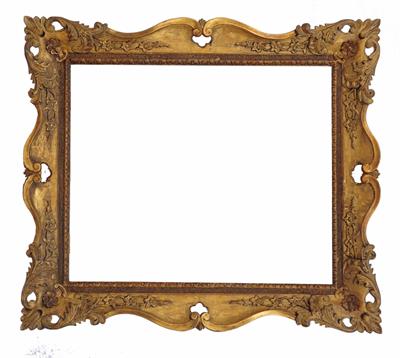 Lot 556 - AN 18TH CENTURY GILTWOOD FRAME