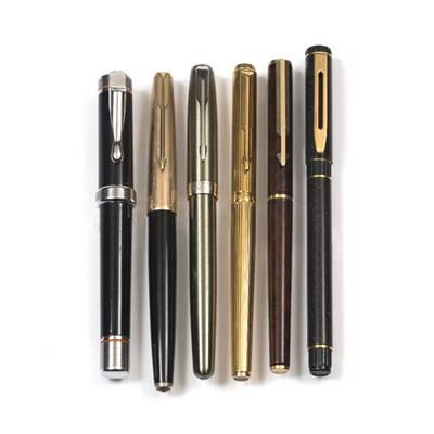 Lot 85 - A GROUP OF SIX OLD FOUNTAIN PENS