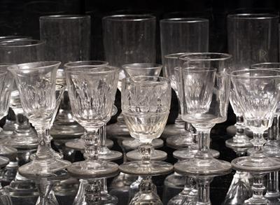 Lot 176 - A COLLECTION OF MAINLY 19TH CENTURY DRINKING GLASSES TO INCLUDE