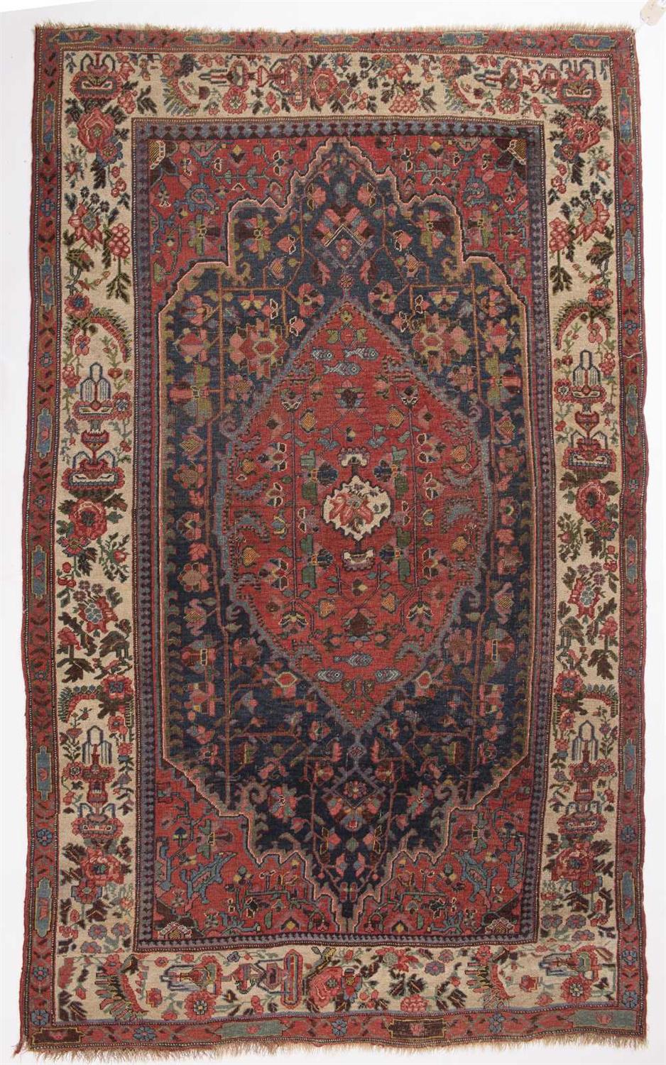 Lot 190 - AN OLD BIDJAR RUG