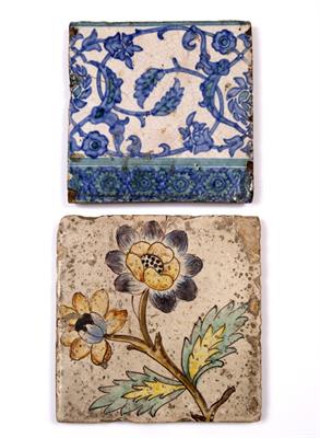 Lot 223 - A MIDDLE EASTERN SQUARE TILE