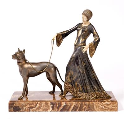 Lot 280 - AN ART DECO FIGURE AFTER GEORGES GORI