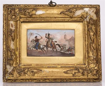 Lot 289 - A 19TH CENTURY MINIATURE PAINTING ON IVORY