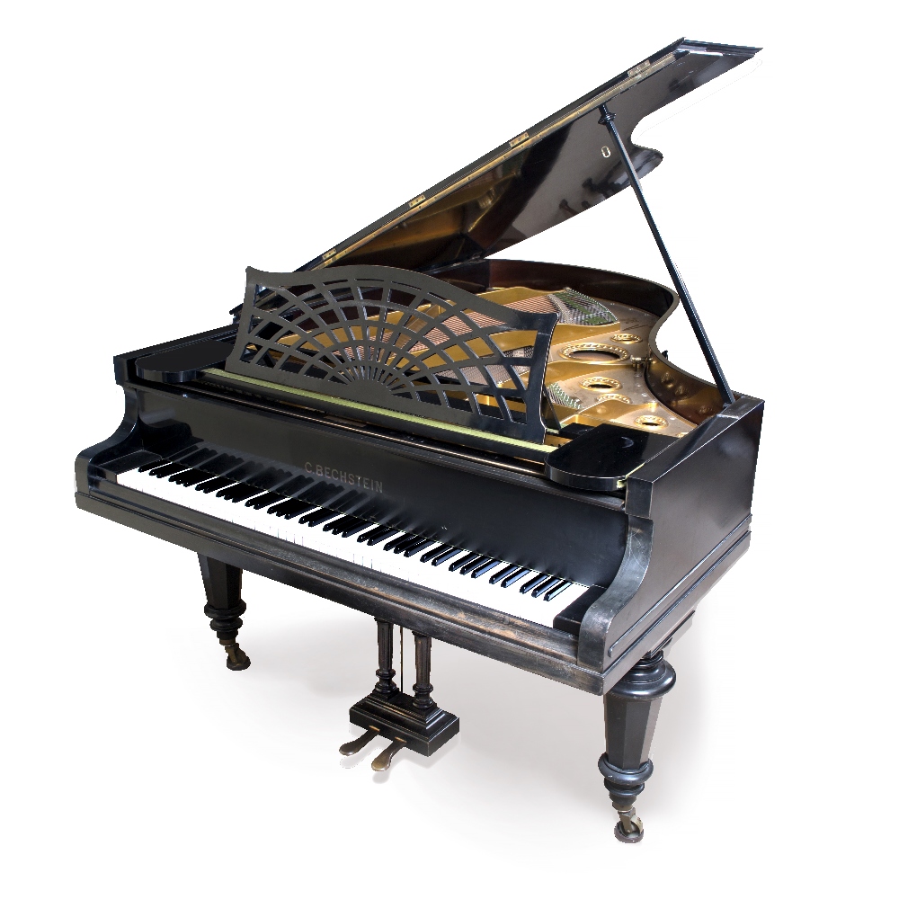 Lot 306 - A C. BECHSTEIN EBONISED BOUDOIR GRAND PIANO