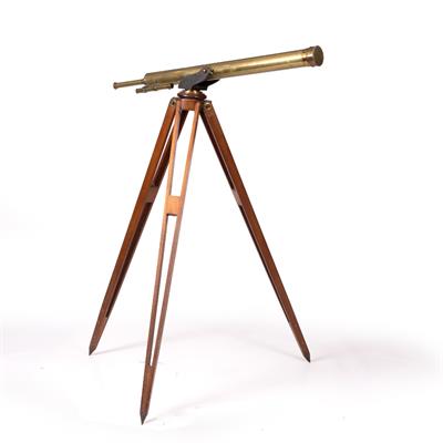 Lot 308 - AN OLD BRASS 'CENTURY' TELESCOPE