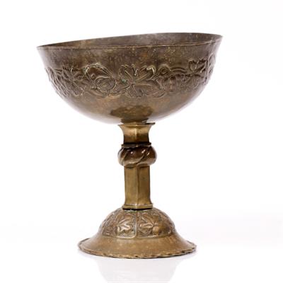 Lot 309 - ARTS AND CRAFTS BRASS GOBLET