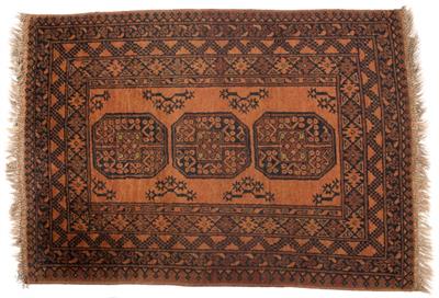 Lot 372 - AN AFGHAN RUG