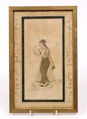 Lot 419 - A 19TH CENTURY INDIAN MINIATURE PAINTING