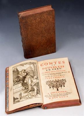 Lot 560 - CONTES et NOUVELLES EN VERS par MONSIEUR DE LA FONTAINE. Nouvelle edition. Amsterdam 1732. 2 volume