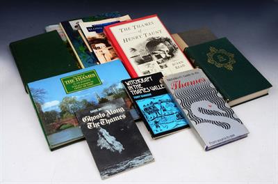 Lot 596 - A collection of books about the RIVER THAMES and surrounding area. Includes historical