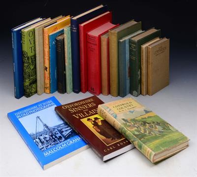 Lot 599 - A collection of books on OXFORDSHIRE and the COTSWOLDS. Mainly historical