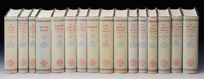 Lot 663 - The OXFORD HISTORY of ENGLAND. Various authors. Oxford University Press. 16 volumes. cloth with dust