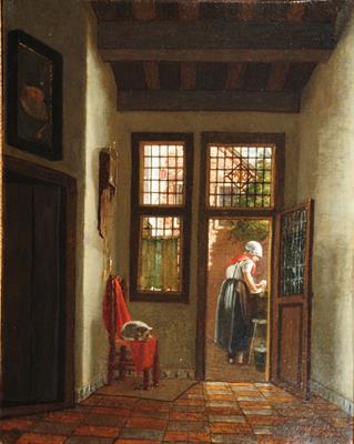 Lot 298 - CIRCLE OF PIETER DE HOOCH (1629-1684)