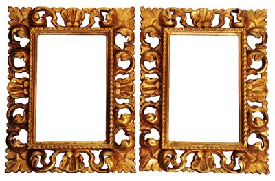 Lot 453 - A PAIR OF FLORENTINE GILTWOOD FRAMES