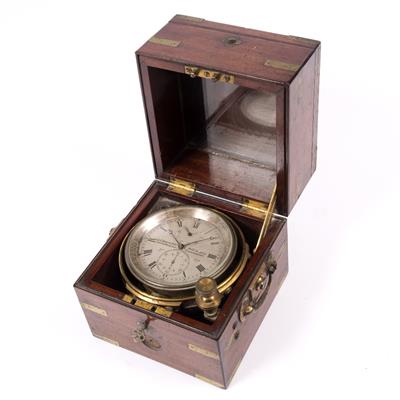 Lot 58 - A VICTORIAN TWO DAY MARINE CHRONOMETER