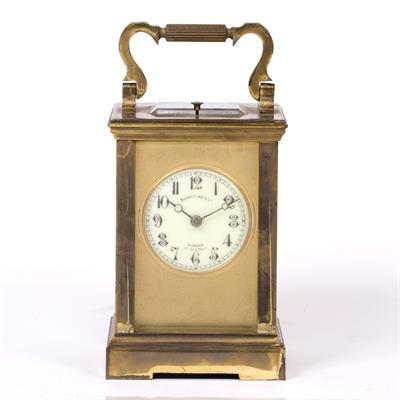 Lot 61 - A LATE 19TH CENTURY FRENCH CARRIAGE CLOCK