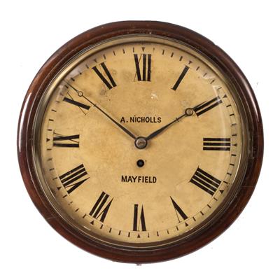 Lot 67 - A VICTORIAN MAHOGANY 12 DIAL TIMEPIECE"