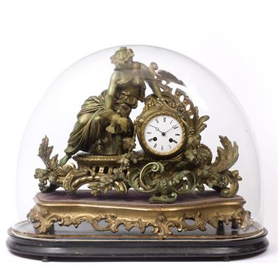 Lot 93 - A 19TH CENTURY FRENCH CLOCK