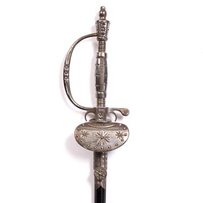 Lot 147 - A VICTORIAN CUT STEEL COURT SWORD