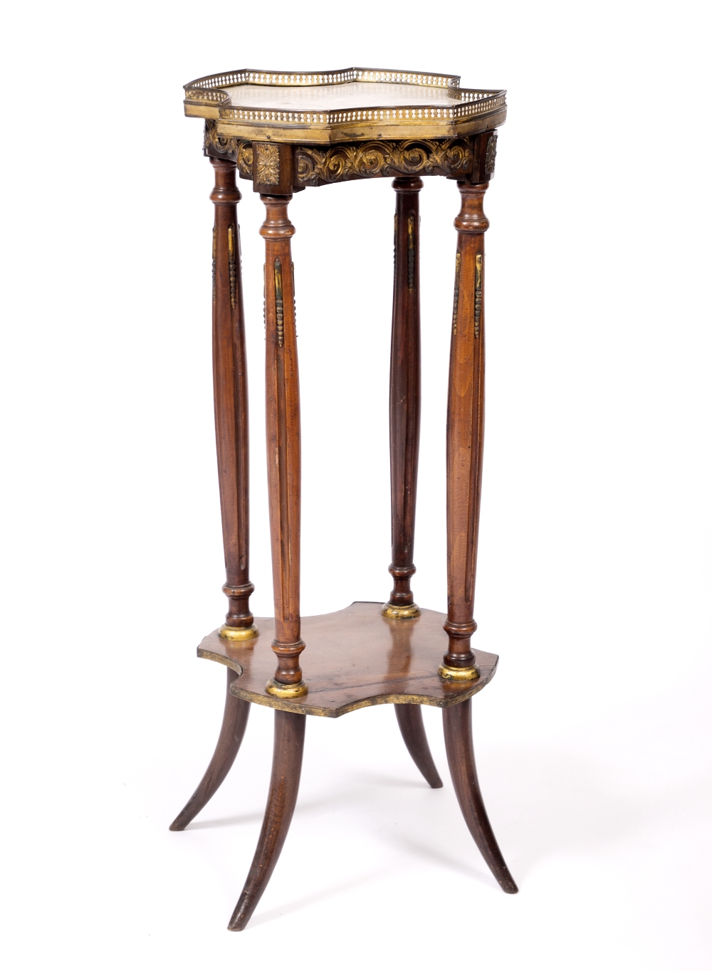 Lot 165 - A FRENCH TWO TIER JARDINIERE STAND